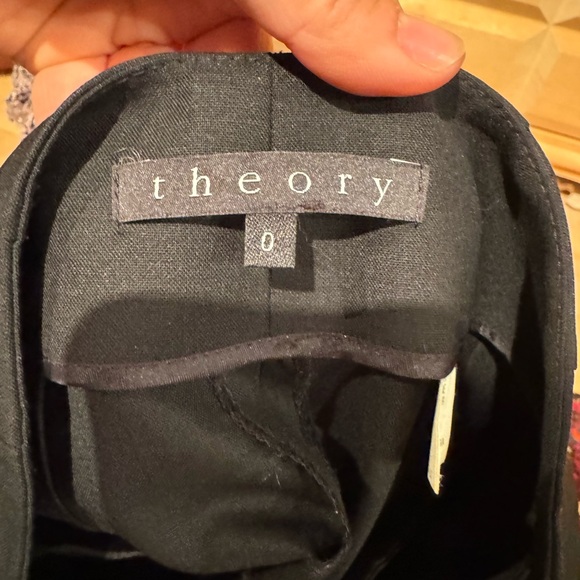 Theory Black Wool Pencil Skirt in Size 00 - Picture 7 of 8